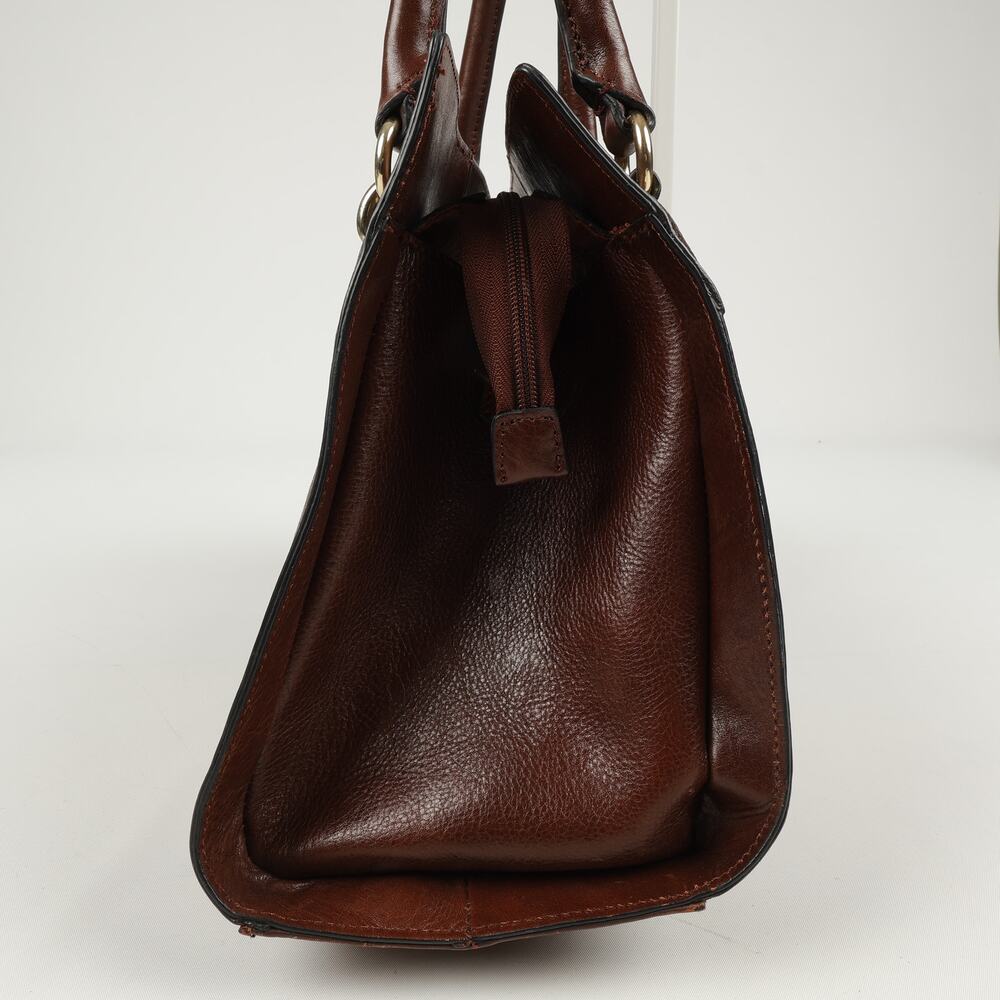 Wilson Leather Top Handle Satchel Brown Leather Purse *No Shoulder Strap - Picture 2 of 15